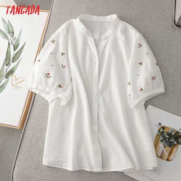 tangada women retro embroidery romantic cotton shirt short sleeve chic female shirt ze15 210609, White
tangada women retro embroidery romantic cotton shirt short sleeve chic female shirt ze15 210609, White