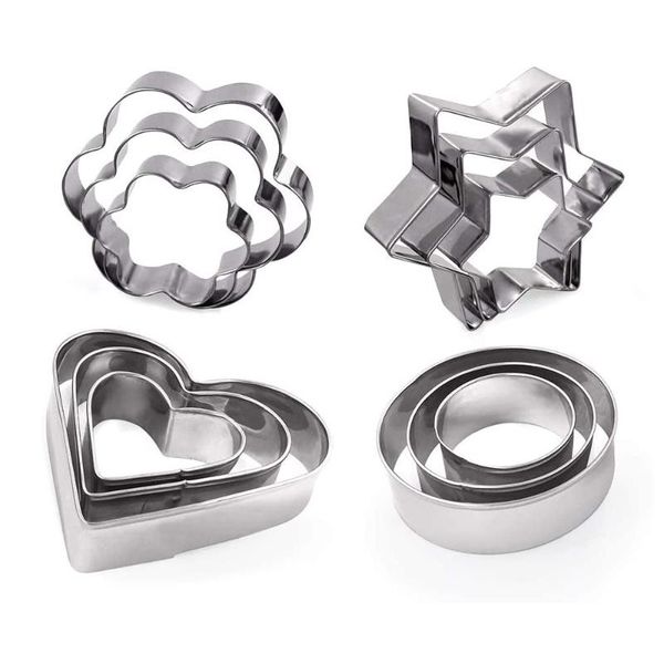 baking moulds kitchen bakeware cookie cutters stainless steel star heart round flower christmas fondant pastry decorating 12pcs/set
baking moulds kitchen bakeware cookie cutters stainless steel star heart round flower christmas fondant pastry decorating 12pcs/set