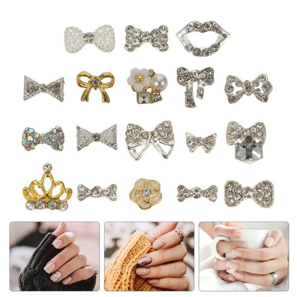 nail art decorations 18pcs 3d butterflies bow studs decor diy manicure jewelry (random), Silver;gold
nail art decorations 18pcs 3d butterflies bow studs decor diy manicure jewelry (random), Silver;gold