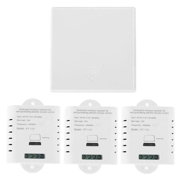 smart home control 1set self-powered wireless receiver module with 1/2/3 key switch for light lamp tv ac85-250v
smart home control 1set self-powered wireless receiver module with 1/2/3 key switch for light lamp tv ac85-250v