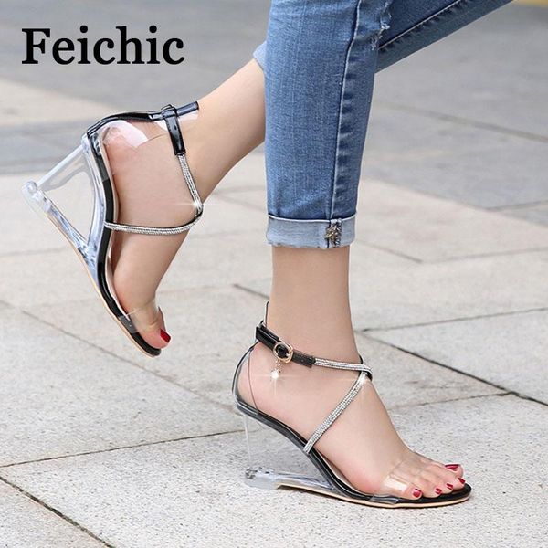 sandals feichic cross straps plus size korean fashion fish mouth high heels daily all-match office women zapatos, Black
sandals feichic cross straps plus size korean fashion fish mouth high heels daily all-match office women zapatos, Black