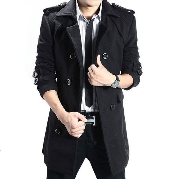 men's trench coats large and long raincoat, casual tight coat, fashion, with lace up, Tan;black
men's trench coats large and long raincoat, casual tight coat, fashion, with lace up, Tan;black