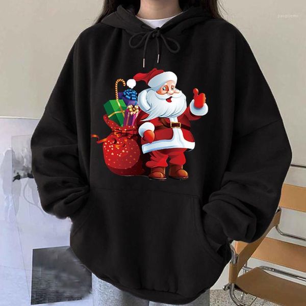 women's hoodies & sweatshirts korean fashion women santa claus printed christmas casual long sleeve hooded loose sudaderas, Black
women's hoodies & sweatshirts korean fashion women santa claus printed christmas casual long sleeve hooded loose sudaderas, Black