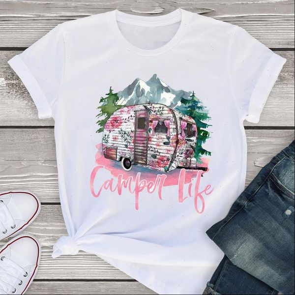 women graphic short sleeve camper vacay fashion mountain summer lady womens clothing t shirt tees female t shirt, White
women graphic short sleeve camper vacay fashion mountain summer lady womens clothing t shirt tees female t shirt, White