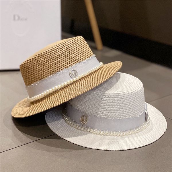 standard diamond inlaid celebrity summer flat pearl elegant straw hat women's seaside holiday sun korean leisure, Blue;gray
standard diamond inlaid celebrity summer flat pearl elegant straw hat women's seaside holiday sun korean leisure, Blue;gray