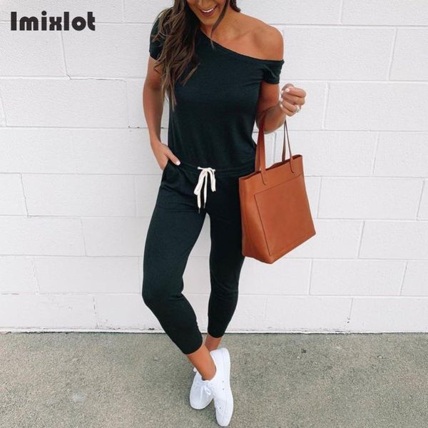 women's jumpsuits & rompers summer off shoulder lace up pockets long pants elegant fitness short sleeve boho playsuit club overalls, Black;white
women's jumpsuits & rompers summer off shoulder lace up pockets long pants elegant fitness short sleeve boho playsuit club overalls, Black;white