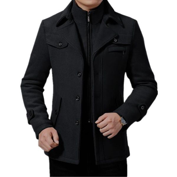 2021 men's new wool windbreaker lapel jacket male autumn winter trench medium length design wool blends coat, Black
2021 men's new wool windbreaker lapel jacket male autumn winter trench medium length design wool blends coat, Black