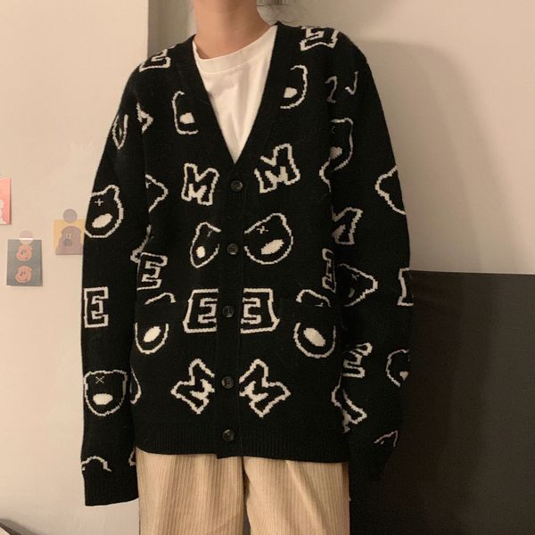 2021 new autumn college style letter v-neck contrast knit long-sleeved sweater trendy women's fashion to keep warm 7byu, White;black
2021 new autumn college style letter v-neck contrast knit long-sleeved sweater trendy women's fashion to keep warm 7byu, White;black