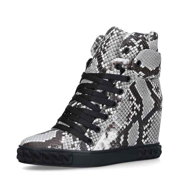 boots snake skin height increase lace up ankle booties arrival manufacture shoes drop round toe hiden wedges, Black
boots snake skin height increase lace up ankle booties arrival manufacture shoes drop round toe hiden wedges, Black