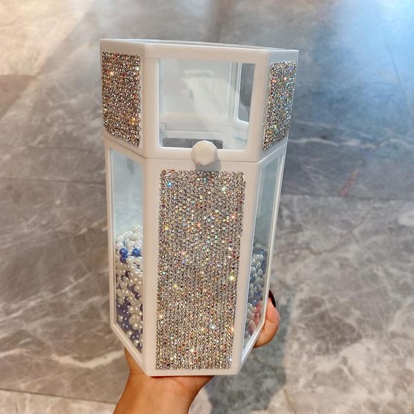 storage boxes & bins cosmetic brush bucket dustproof with lid pearls large capacity deskdressing table organize rhinestone display box
storage boxes & bins cosmetic brush bucket dustproof with lid pearls large capacity deskdressing table organize rhinestone display box
