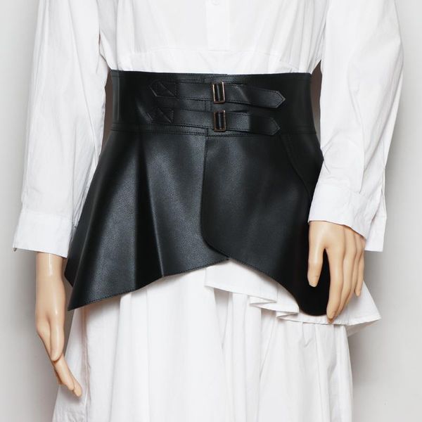 belts lotus leaf soft pu waist belt women vintage super wide skirt flounce corset strap waistband spring shirt dress decoration, Black;brown
belts lotus leaf soft pu waist belt women vintage super wide skirt flounce corset strap waistband spring shirt dress decoration, Black;brown