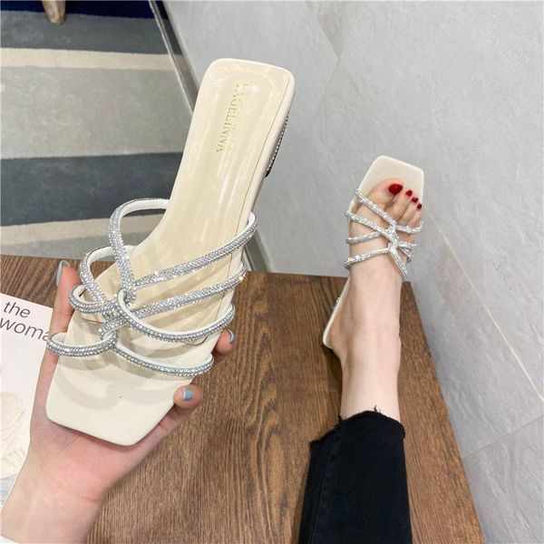 slippers rhinestone sandals and women's summer 2021 fairy style seaside thick-heeled mid-heel open-toed outer fs21s151, Black
slippers rhinestone sandals and women's summer 2021 fairy style seaside thick-heeled mid-heel open-toed outer fs21s151, Black