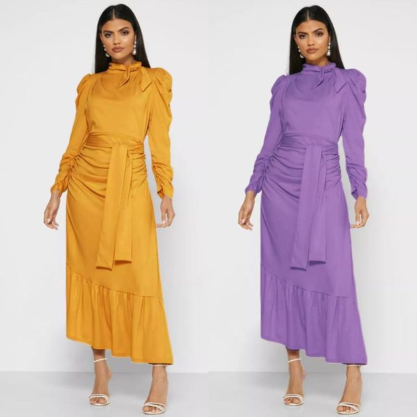 casual dresses 2021 autumn winter for women long sleeve pleated robe evening gowns abaya dubai turkey muslim kaftan djellaba femme, Black;gray
casual dresses 2021 autumn winter for women long sleeve pleated robe evening gowns abaya dubai turkey muslim kaftan djellaba femme, Black;gray
