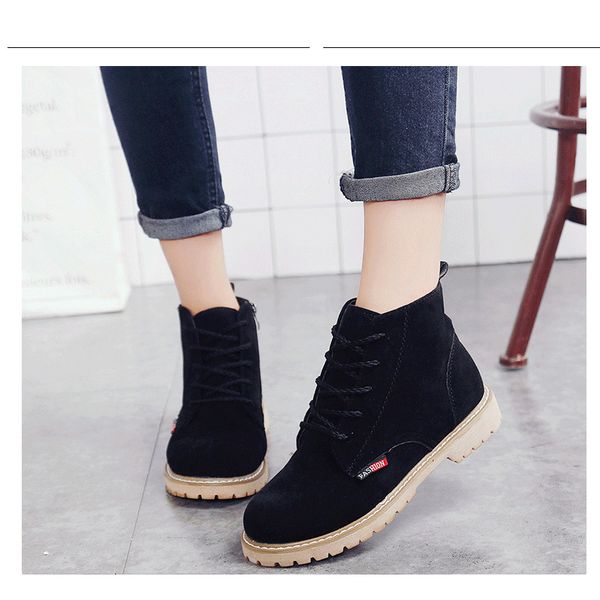 women ankle boots fashion side zipper & lace up low botines mujer for ss25ge women heels ladies shoes round toe motorcrycle boots, Black
women ankle boots fashion side zipper & lace up low botines mujer for ss25ge women heels ladies shoes round toe motorcrycle boots, Black