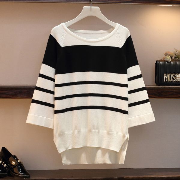 2021 autumn women's wears stripes loose upper shirt and high waist pants 2 matching piece plus size kintted tracksuit srjp, Gray
2021 autumn women's wears stripes loose upper shirt and high waist pants 2 matching piece plus size kintted tracksuit srjp, Gray