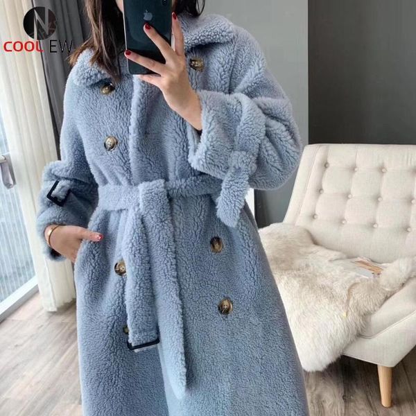 women's fur & faux coat plus size winter women teddy fluffy 2021 fashion 30% real sheep long woolen jacket, Black
women's fur & faux coat plus size winter women teddy fluffy 2021 fashion 30% real sheep long woolen jacket, Black