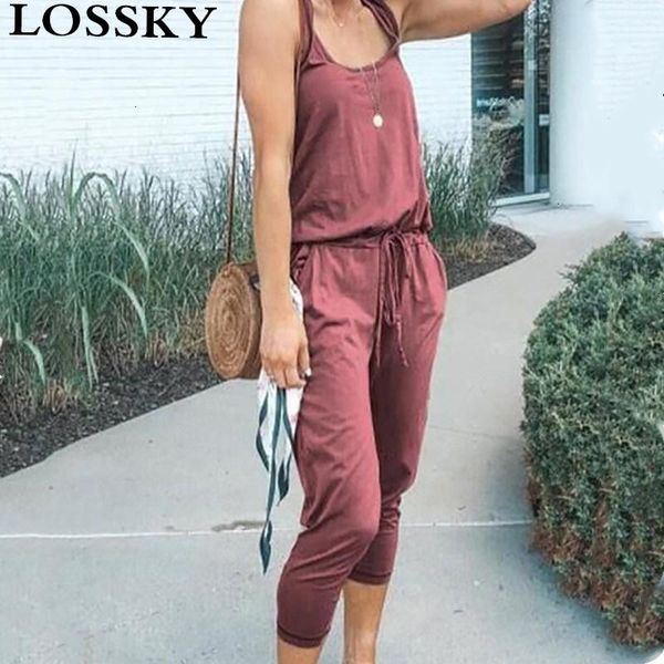 women's jumpsuits & rompers sleeveless casual solid jumpsuit casaul o neck lace up pocket women summer sport slim female playsuits over, Black;white
women's jumpsuits & rompers sleeveless casual solid jumpsuit casaul o neck lace up pocket women summer sport slim female playsuits over, Black;white