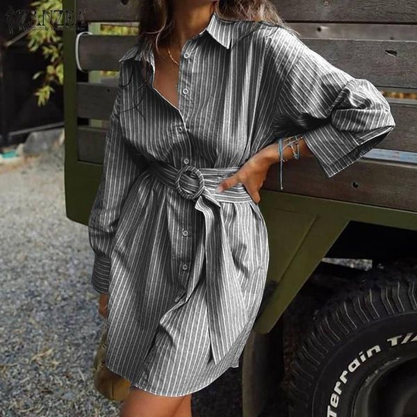 casual dresses 2022 fashion ol women's shirt dress spring vintage striped belted knee length oversized long sleeve robe, Black;gray
casual dresses 2022 fashion ol women's shirt dress spring vintage striped belted knee length oversized long sleeve robe, Black;gray