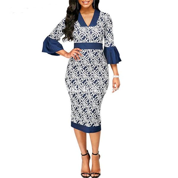 casual dresses woman dress 2021 spring slim floral print office pencil bodycon women v neck flare sleeve long party, Black;gray
casual dresses woman dress 2021 spring slim floral print office pencil bodycon women v neck flare sleeve long party, Black;gray