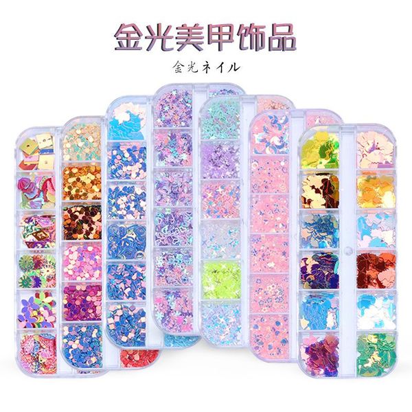 nail art decorations 1box rhinestone pearl metal sequin diy decoration heart geometric star manicure tip tools set 21 models, Silver;gold
nail art decorations 1box rhinestone pearl metal sequin diy decoration heart geometric star manicure tip tools set 21 models, Silver;gold