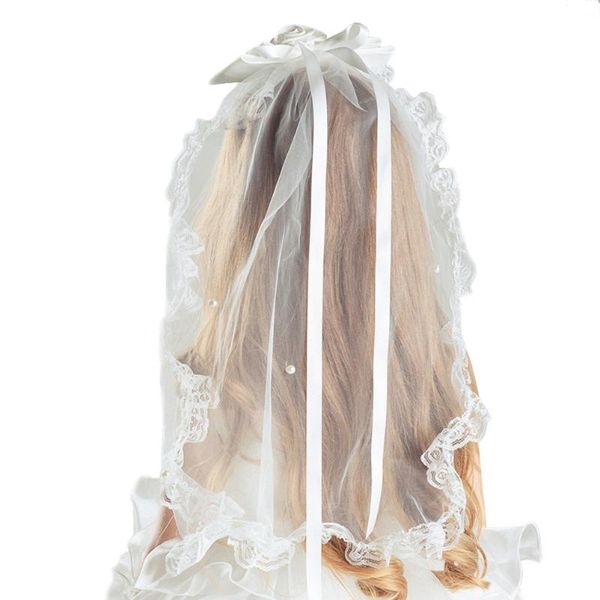 bridal veils kids children girl first communion ivory lace wedding veil long heardress flower girls two layers for baptism, Black
bridal veils kids children girl first communion ivory lace wedding veil long heardress flower girls two layers for baptism, Black