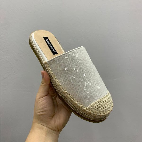 slippers woman shoes fashion stly summer 2021 thick soled sequin half lazy muller, Black
slippers woman shoes fashion stly summer 2021 thick soled sequin half lazy muller, Black