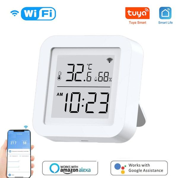 smart home control tuya wifi temperature and humidity sensor indoor digital hygrometer thermometer with lcd display support alexa google sma
smart home control tuya wifi temperature and humidity sensor indoor digital hygrometer thermometer with lcd display support alexa google sma