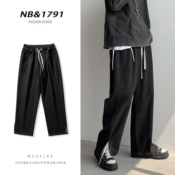 men's jeans 2021 blue/black color baggy wide leg pants homme cargo pocket loose split trousers fashion tide casual s-2xl
men's jeans 2021 blue/black color baggy wide leg pants homme cargo pocket loose split trousers fashion tide casual s-2xl