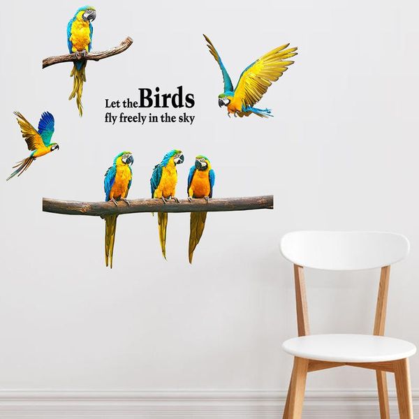 wall stickers 45*60cm 1pcs/set colorful macaw living room bedroom children's entrance decoration pvc removable
wall stickers 45*60cm 1pcs/set colorful macaw living room bedroom children's entrance decoration pvc removable