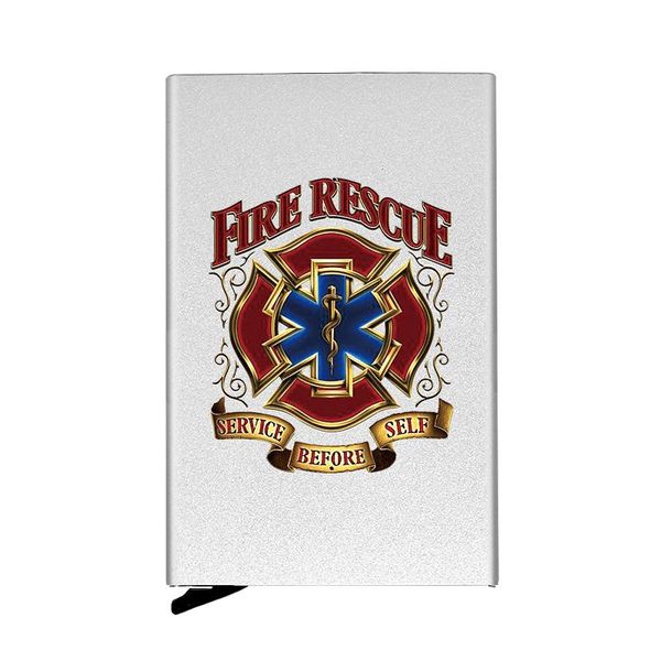card holders unique fire rescue star of life printing fully automatic men anti metal holder wallet women aluminum case gift, Brown;gray
card holders unique fire rescue star of life printing fully automatic men anti metal holder wallet women aluminum case gift, Brown;gray