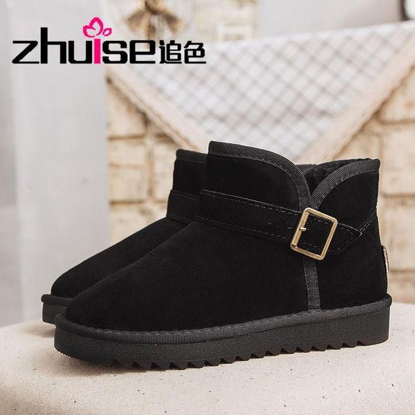 boots 2021 autumn and winter cow suede snow buckle ankle non-slip fashion wild thick warm cotton shoes, Black
boots 2021 autumn and winter cow suede snow buckle ankle non-slip fashion wild thick warm cotton shoes, Black