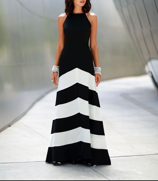 chiffon waist-controlled long party dress large hem design backless plain dyed striped party dresses white and black, Black;gray
chiffon waist-controlled long party dress large hem design backless plain dyed striped party dresses white and black, Black;gray