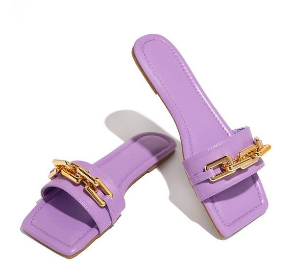 2021 spring new large size women's shoes with metal buckle square toe low-heel fashion one-step sandals and slippers, Black
2021 spring new large size women's shoes with metal buckle square toe low-heel fashion one-step sandals and slippers, Black