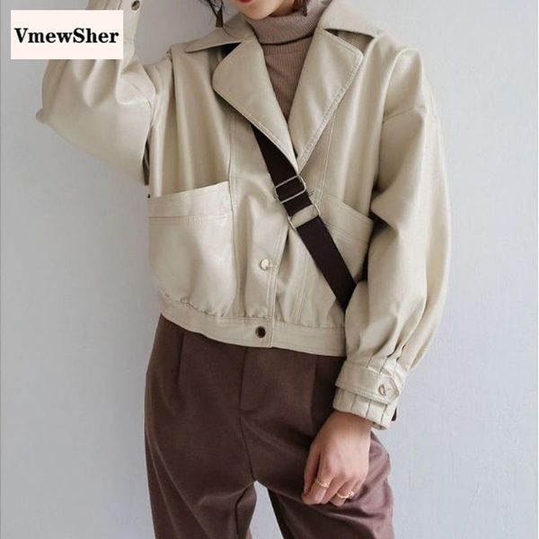vmewsher new autumn faux leather coat women spring long sleeve high waist fashion motorcycle jacket short outwear streetwear, Black
vmewsher new autumn faux leather coat women spring long sleeve high waist fashion motorcycle jacket short outwear streetwear, Black