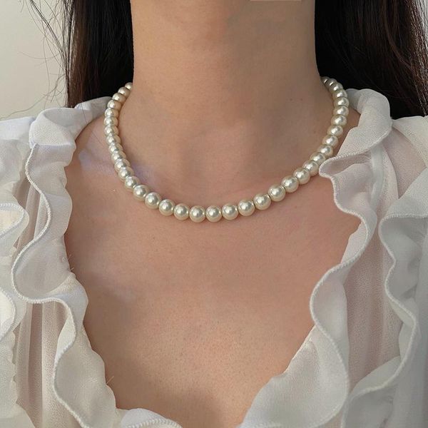 chains 2021 fashion vintage pearl beaded necklace for women party elegant chain retro accessories all match, Silver
chains 2021 fashion vintage pearl beaded necklace for women party elegant chain retro accessories all match, Silver