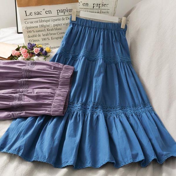 skirts 2021 summer hollow lace stitching elastic waist women retro midi skirt faldas, Black
skirts 2021 summer hollow lace stitching elastic waist women retro midi skirt faldas, Black