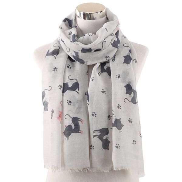 scarves elegant kawaii animal print cat fish scarf for ladies women pink grey white viscose shawls and wraps head stole, Blue;gray
scarves elegant kawaii animal print cat fish scarf for ladies women pink grey white viscose shawls and wraps head stole, Blue;gray