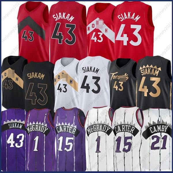 vince 15 carter pascal 43 siakam basketball jersey tracy 1 mcgrady marcus 21 camby mens youth adult, Black;red
vince 15 carter pascal 43 siakam basketball jersey tracy 1 mcgrady marcus 21 camby mens youth adult, Black;red