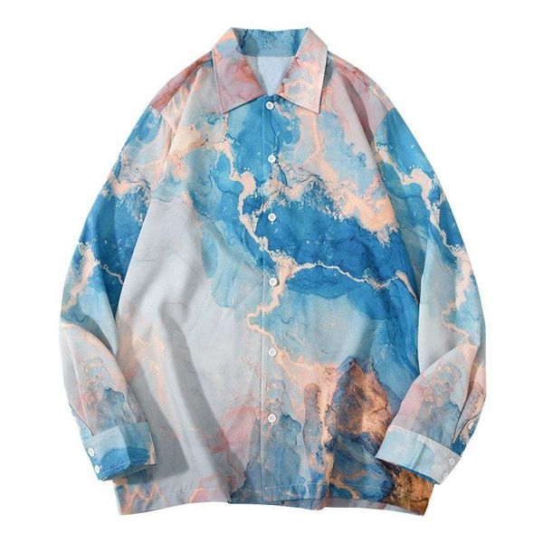 men's casual shirts hip hop harajuku holiday party blouse 2021 tie dye painting print beach hawaiian long sleeve button shirt, White;black
men's casual shirts hip hop harajuku holiday party blouse 2021 tie dye painting print beach hawaiian long sleeve button shirt, White;black