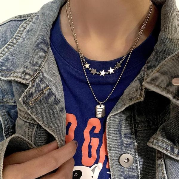 chains 925 sterling silver retro english alphabet square pendant star double sweater chain necklace for women fine jewelry gifts san319
chains 925 sterling silver retro english alphabet square pendant star double sweater chain necklace for women fine jewelry gifts san319