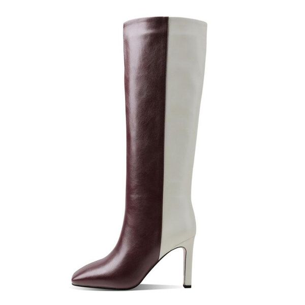 boots big size women's shoes autumn winter square thick heel knee high knight long splicing black white brown wine red
boots big size women's shoes autumn winter square thick heel knee high knight long splicing black white brown wine red