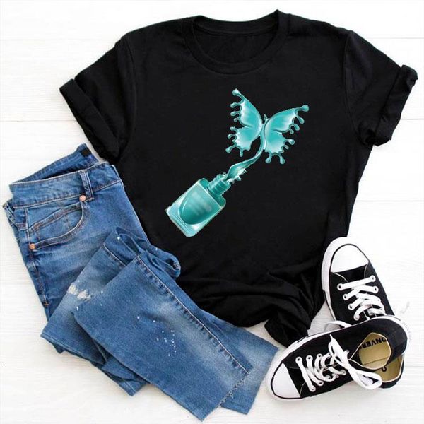 aesthetic t shirt nail polish print female black t-shirt women harajuku 90s girl ullzang kawaii women tee shirt streetwear, White
aesthetic t shirt nail polish print female black t-shirt women harajuku 90s girl ullzang kawaii women tee shirt streetwear, White