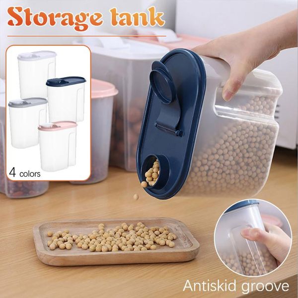 storage bottles & jars airtight grain box compartment dry goods tank moisture-proof leak proof with buckle capacity container 1.8l
storage bottles & jars airtight grain box compartment dry goods tank moisture-proof leak proof with buckle capacity container 1.8l