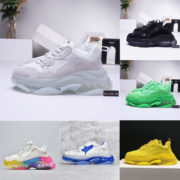 2021 triple s men women designer casual shoes platform sneakers black white grey red pink blue green yellow mens trainers sports shoe
2021 triple s men women designer casual shoes platform sneakers black white grey red pink blue green yellow mens trainers sports shoe
