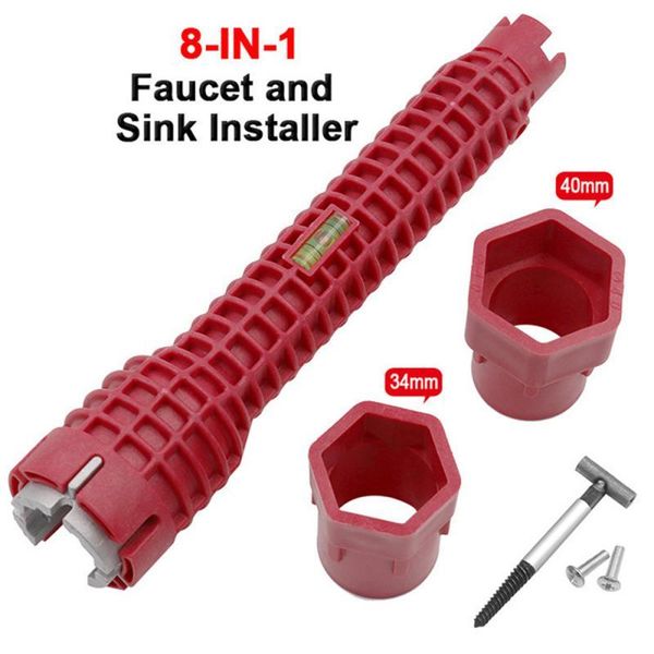 kitchen faucets 8 in 1 multifunctional wrench tool portable faucet sink installer for bathroom water pipe extra-long design tools
kitchen faucets 8 in 1 multifunctional wrench tool portable faucet sink installer for bathroom water pipe extra-long design tools
