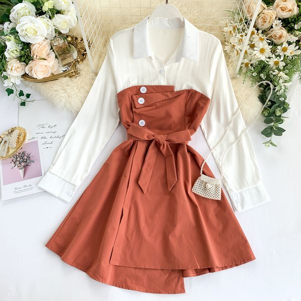 2021 women patchwork blouse new spring autumn slim with belt bandage es ladies casual korean short z7lu, Black;gray
2021 women patchwork blouse new spring autumn slim with belt bandage es ladies casual korean short z7lu, Black;gray