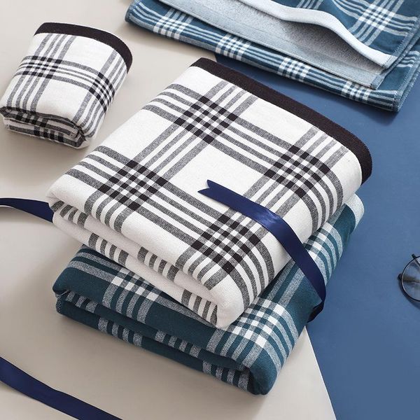 70*140 bath towel japanese style non-printed cotton gauze men's large plaid bath towel beach
70*140 bath towel japanese style non-printed cotton gauze men's large plaid bath towel beach