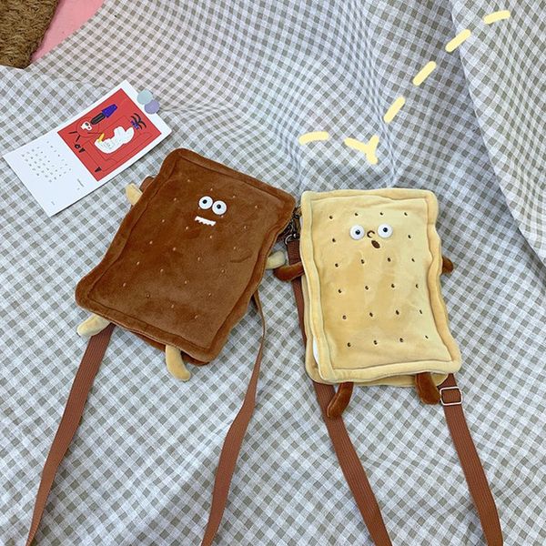 female cute cartoon plush biscuit bag creative funny mobile phone bag girls student bag, Black;red
female cute cartoon plush biscuit bag creative funny mobile phone bag girls student bag, Black;red