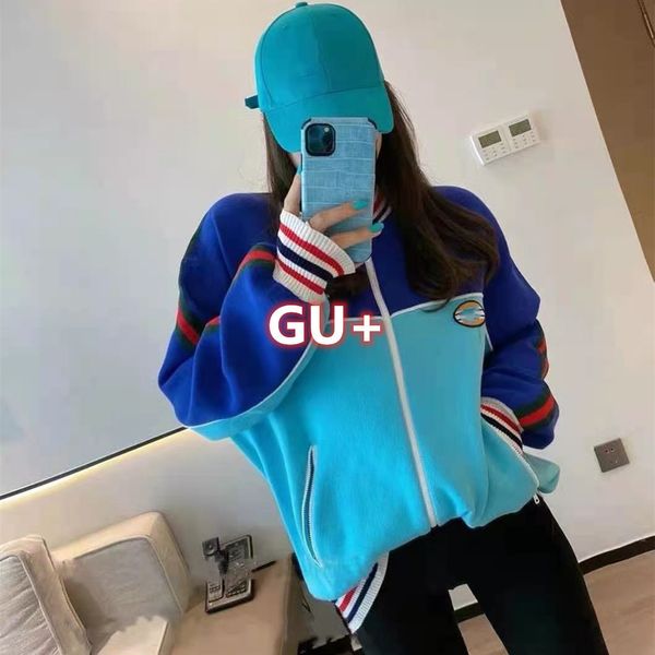 luxury design fashion gu + spring and summer women's stand collar ribbon zipper knitted coat sports leisure top, Black;brown
luxury design fashion gu + spring and summer women's stand collar ribbon zipper knitted coat sports leisure top, Black;brown