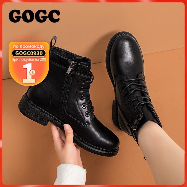 boots gogc winter women ankle 2021 autumn warm black leather motorcycle non-slip waterproof female platform shoes g9018
boots gogc winter women ankle 2021 autumn warm black leather motorcycle non-slip waterproof female platform shoes g9018
